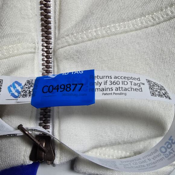 CALIA by Carrie Underwood Effortless Zip Peach White Sweatshirt Size Small - Picture 8 of 8